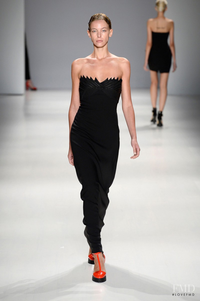 Iryna Lysogor featured in  the Taoray Wang fashion show for Spring/Summer 2015