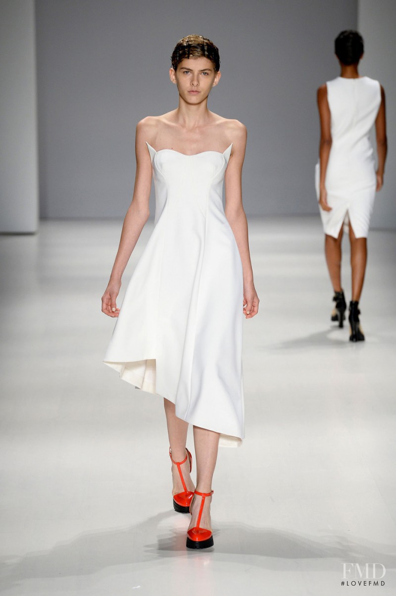 Kristina Andrejevic featured in  the Taoray Wang fashion show for Spring/Summer 2015