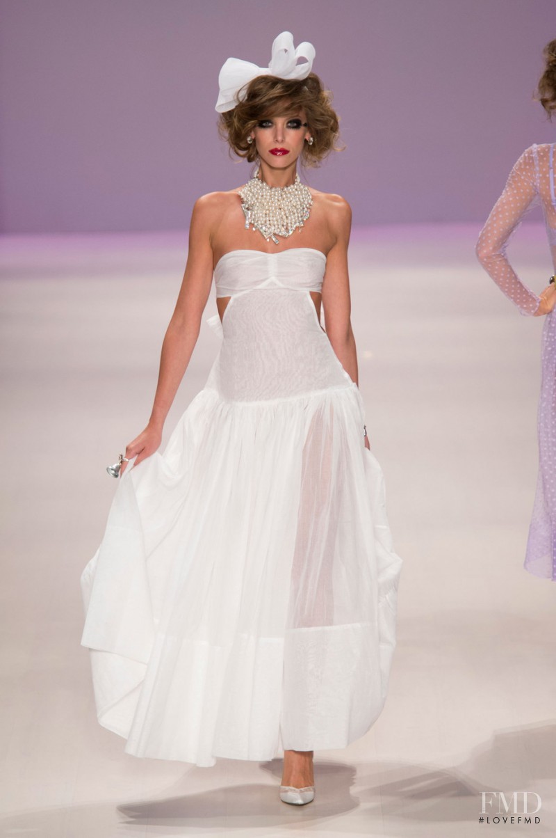 Iryna Lysogor featured in  the Betsey Johnson fashion show for Spring/Summer 2015