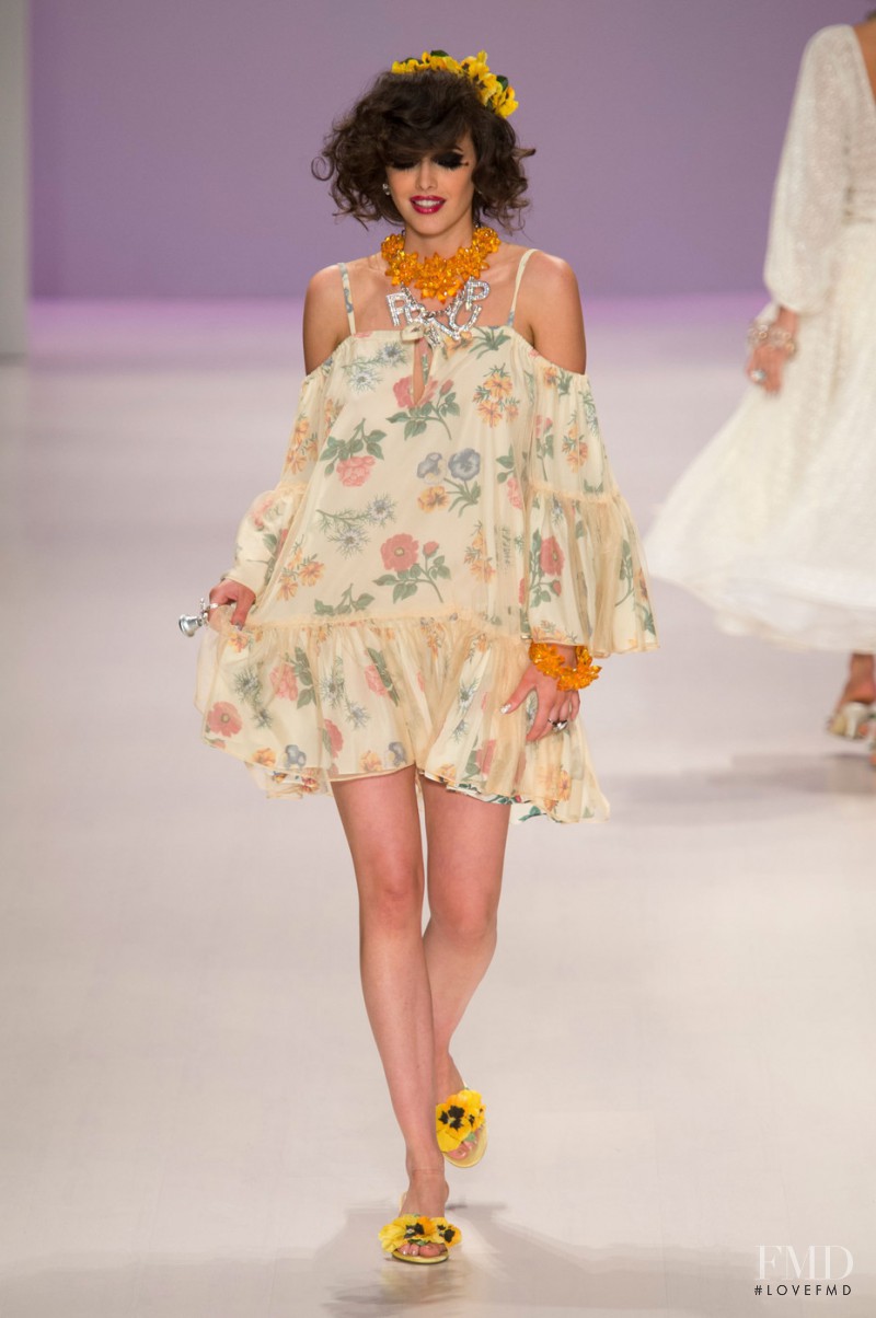 Sarah Stephens featured in  the Betsey Johnson fashion show for Spring/Summer 2015