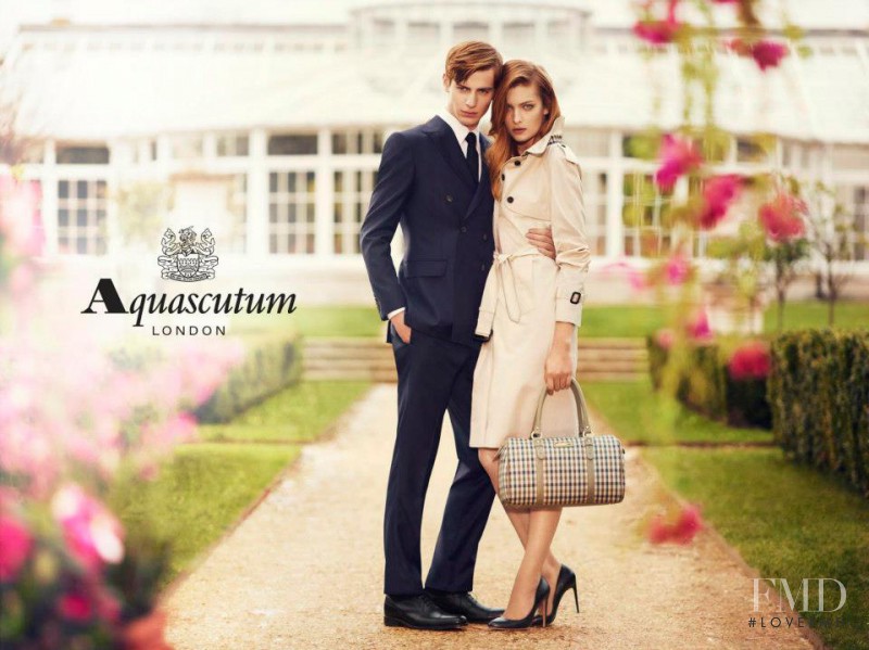 Ophelie Rupp featured in  the Aquascutum advertisement for Spring/Summer 2013