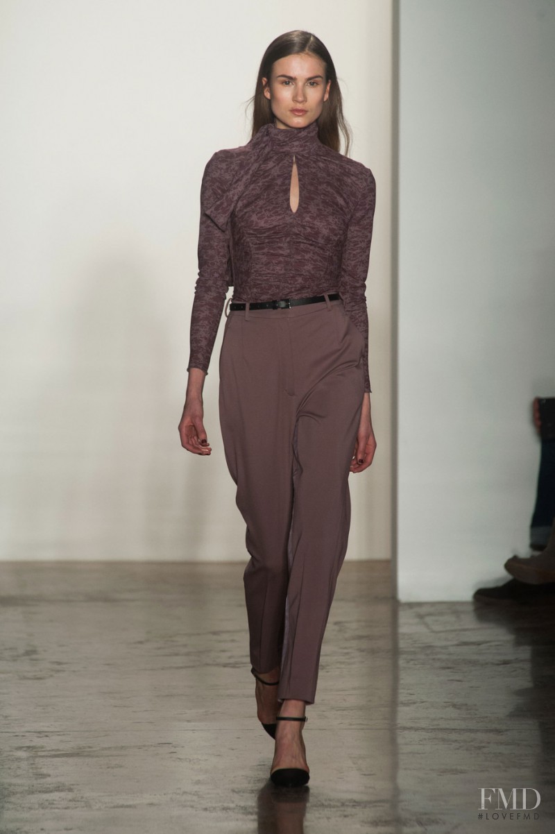 Andrea Jorgensen featured in  the Costello Tagliapietra fashion show for Autumn/Winter 2014