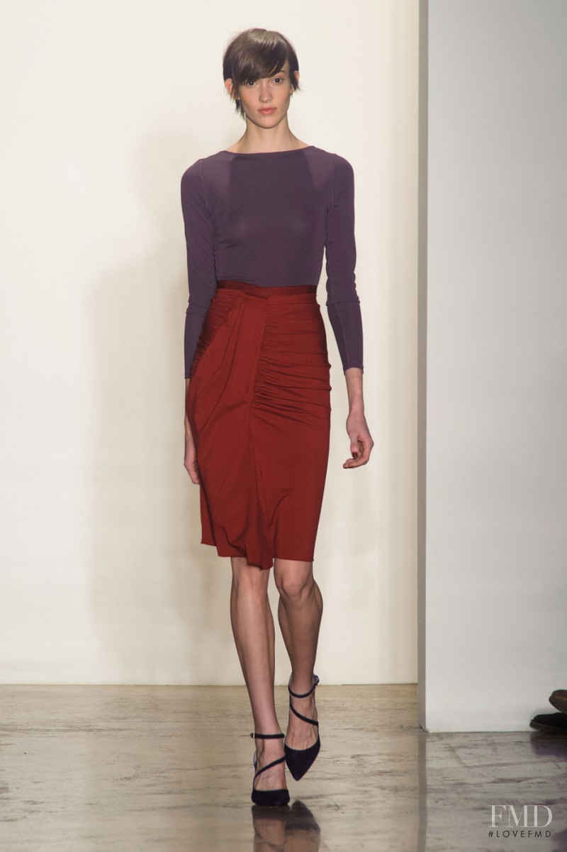 Sarah Bledsoe featured in  the Costello Tagliapietra fashion show for Autumn/Winter 2014