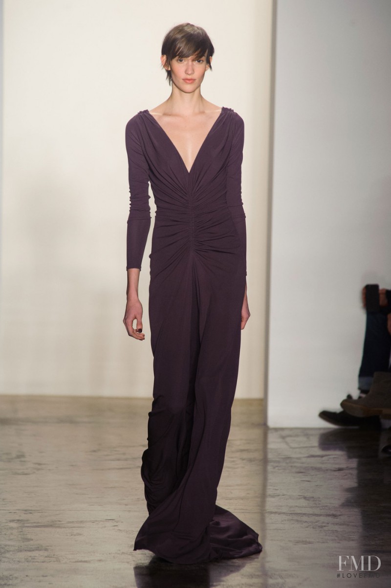 Sarah Bledsoe featured in  the Costello Tagliapietra fashion show for Autumn/Winter 2014