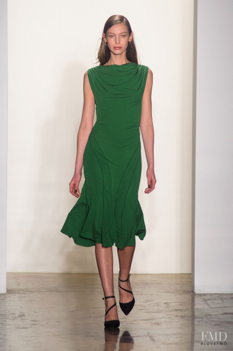 Iryna Lysogor featured in  the Costello Tagliapietra fashion show for Autumn/Winter 2014