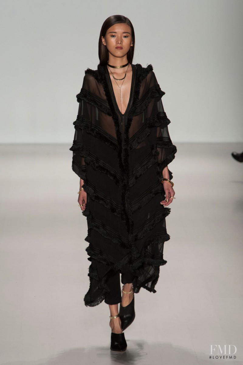 Hui Hui Ma featured in  the Mara Hoffman fashion show for Autumn/Winter 2014