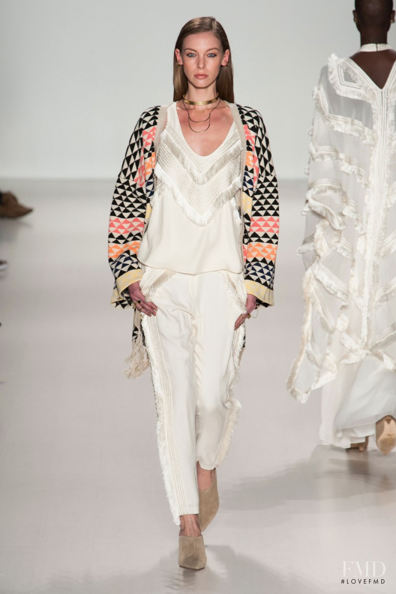 Iryna Lysogor featured in  the Mara Hoffman fashion show for Autumn/Winter 2014
