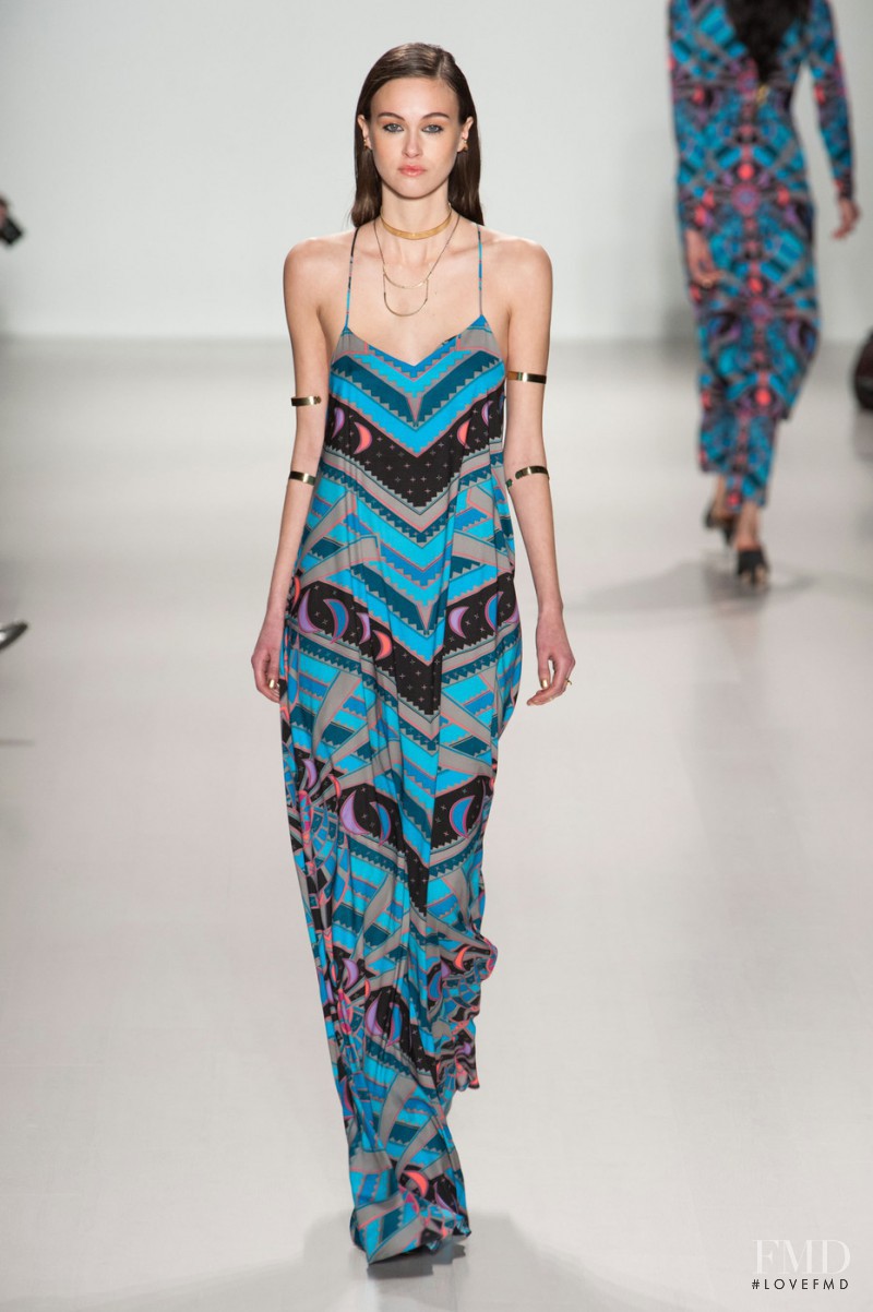 Sarah English featured in  the Mara Hoffman fashion show for Autumn/Winter 2014