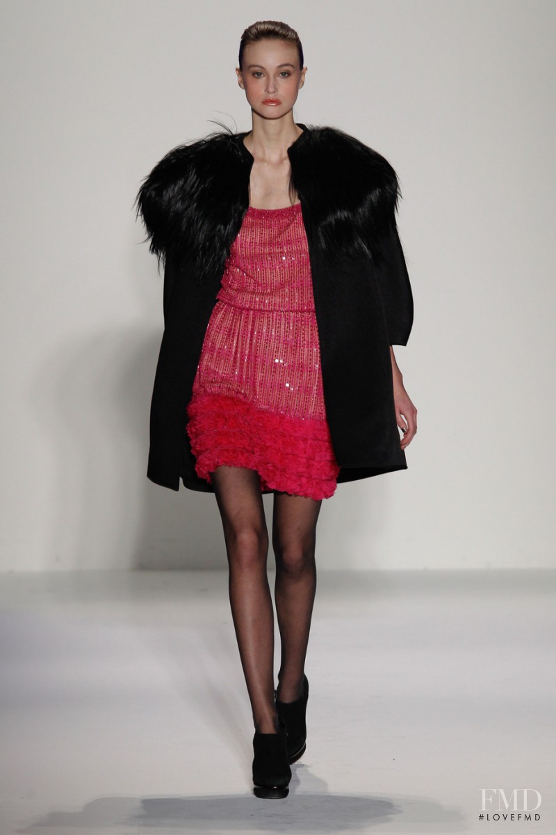 Sarah English featured in  the Joanna Mastroianni fashion show for Autumn/Winter 2013