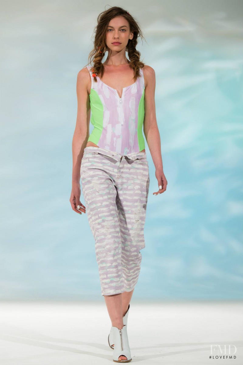 Iryna Lysogor featured in  the Calla fashion show for Spring/Summer 2014