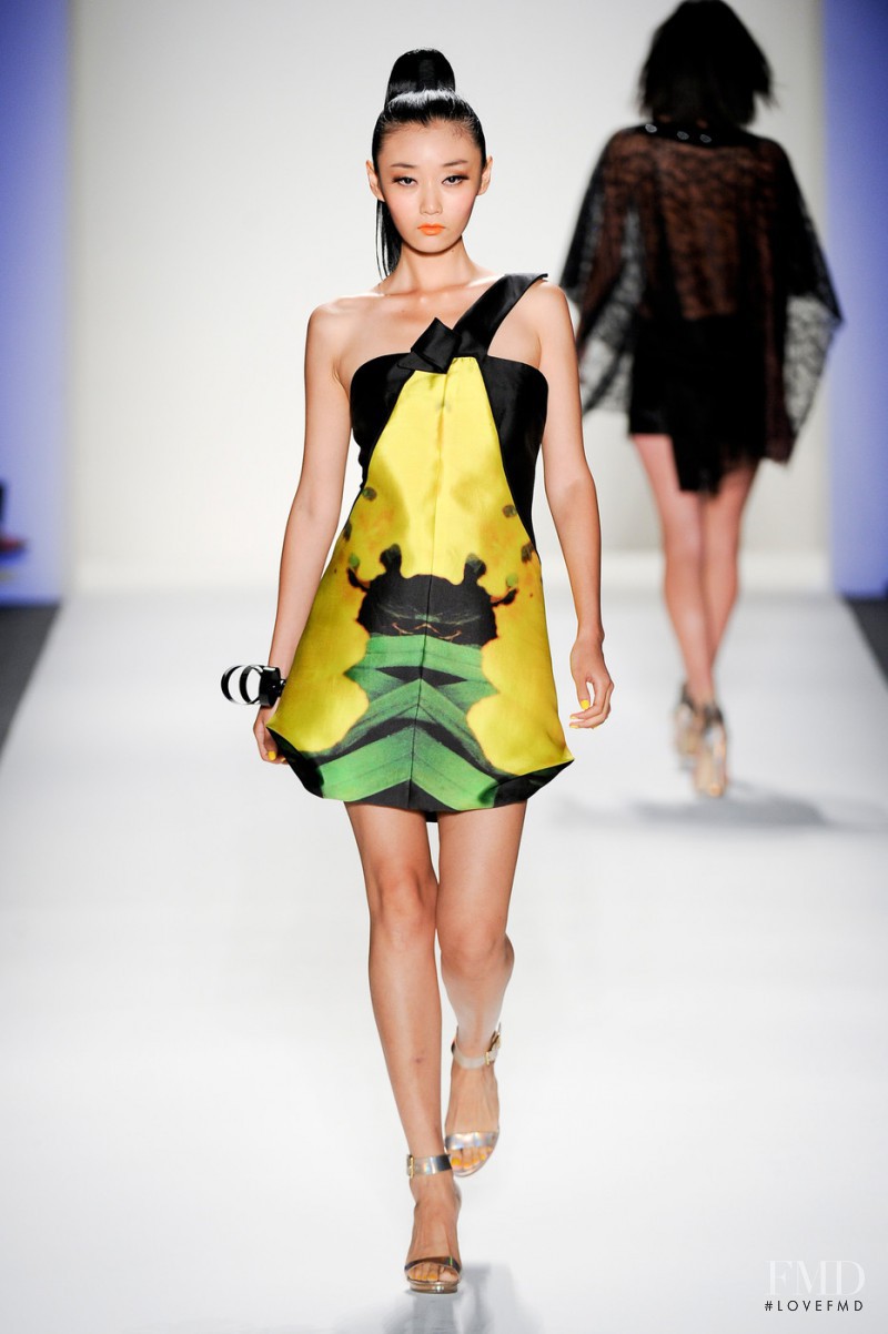 Yi Fei Li featured in  the Joanna Mastroianni fashion show for Spring/Summer 2014