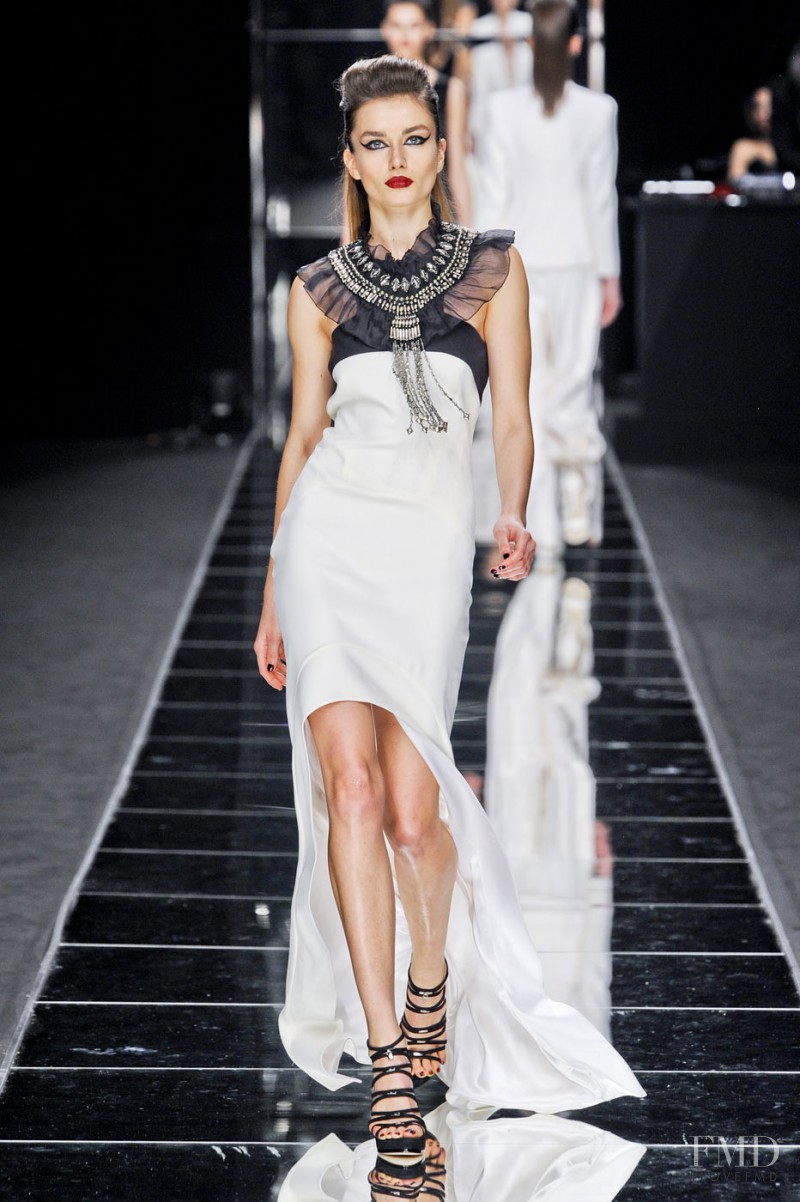 Andreea Diaconu featured in  the John Richmond fashion show for Autumn/Winter 2012