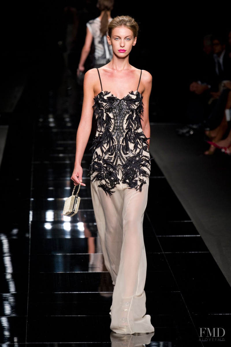 Iryna Lysogor featured in  the John Richmond fashion show for Spring/Summer 2013