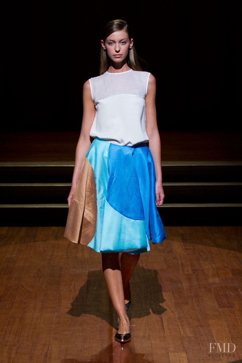 Iryna Lysogor featured in  the Musso fashion show for Spring/Summer 2013