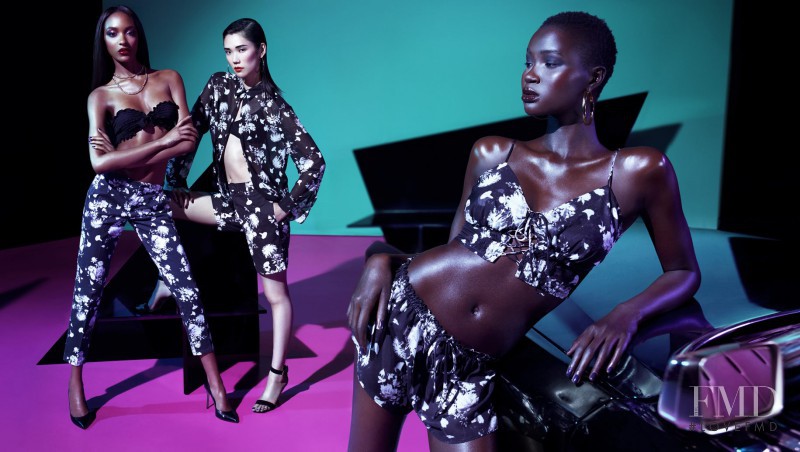 Ajak Deng featured in  the River Island Rihanna advertisement for Spring/Summer 2013