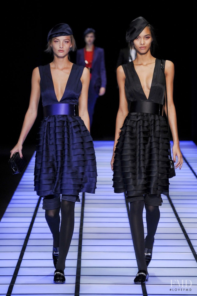 Lais Ribeiro featured in  the Emporio Armani fashion show for Autumn/Winter 2012