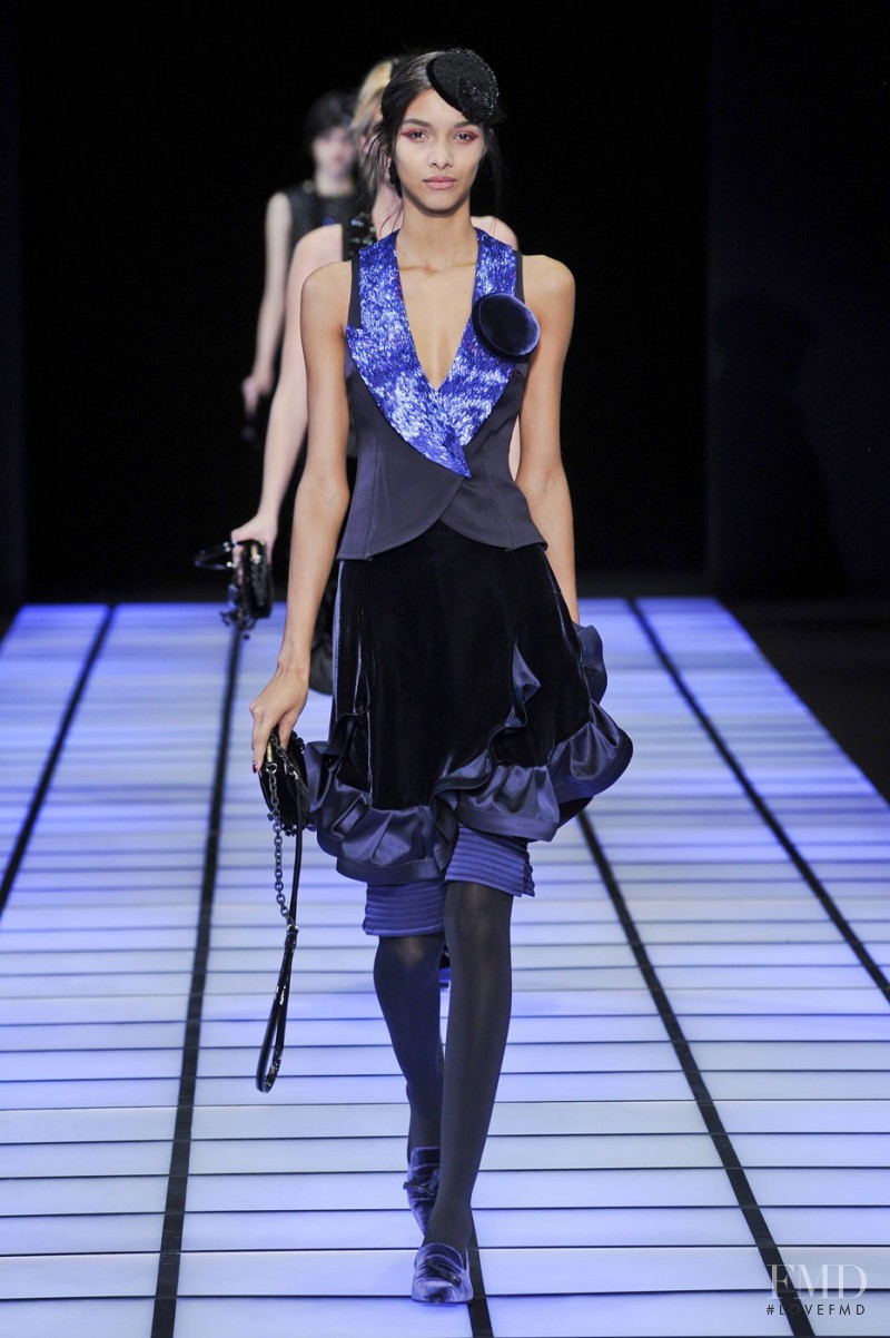 Lais Ribeiro featured in  the Emporio Armani fashion show for Autumn/Winter 2012