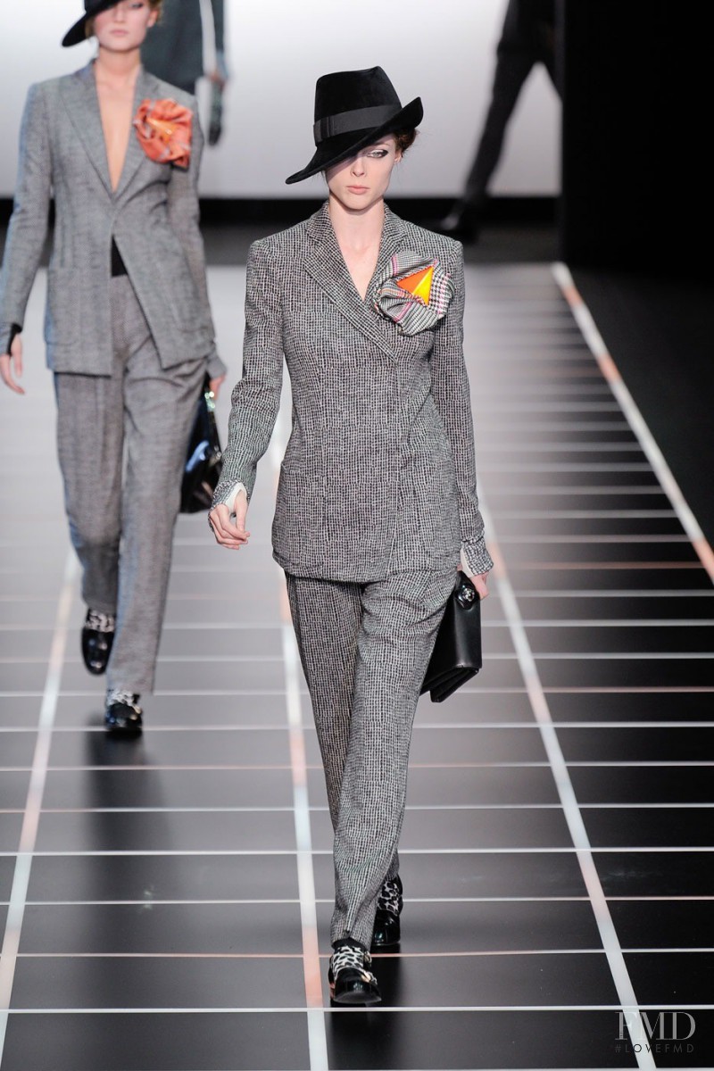 Coco Rocha featured in  the Giorgio Armani fashion show for Autumn/Winter 2012