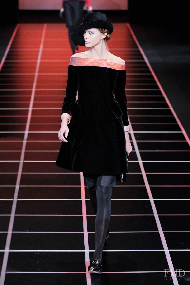 Agnese Zogla featured in  the Giorgio Armani fashion show for Autumn/Winter 2012