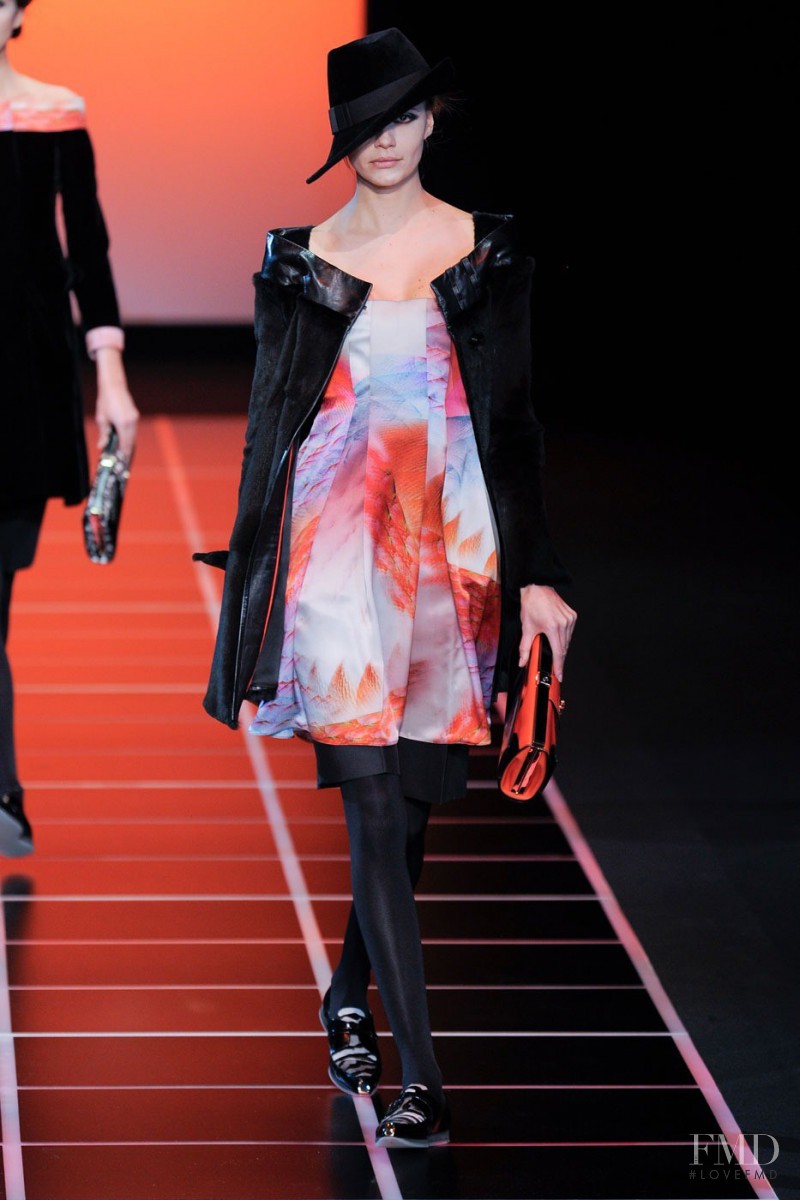 Phenelope Wulff featured in  the Giorgio Armani fashion show for Autumn/Winter 2012