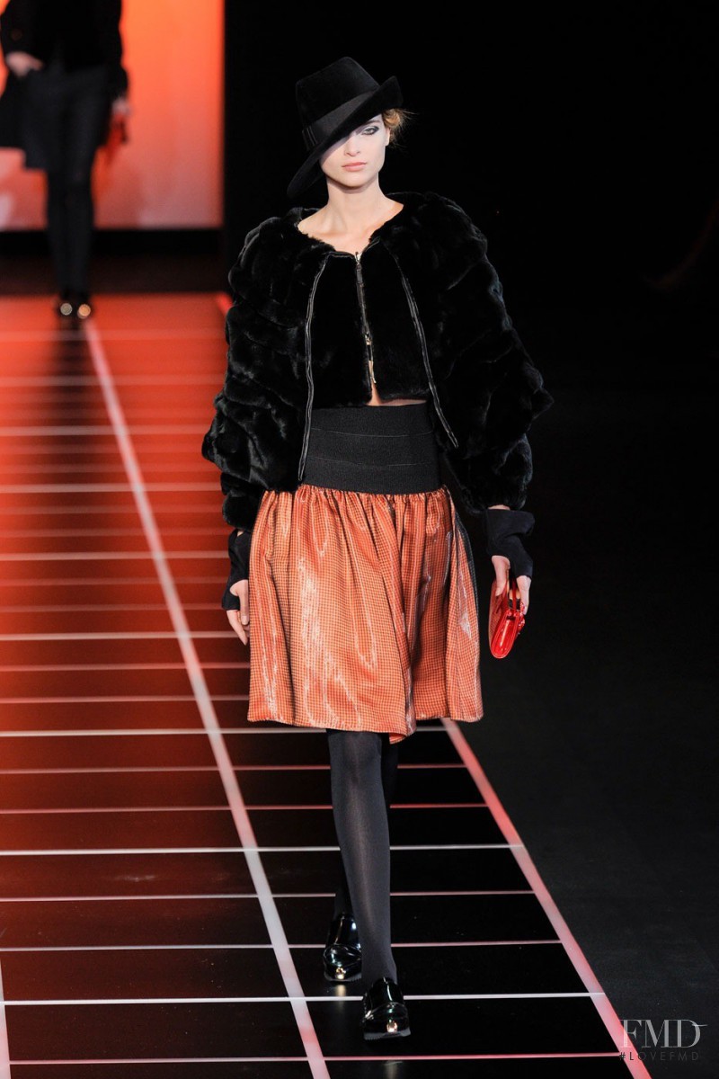 Janeta Samp featured in  the Giorgio Armani fashion show for Autumn/Winter 2012
