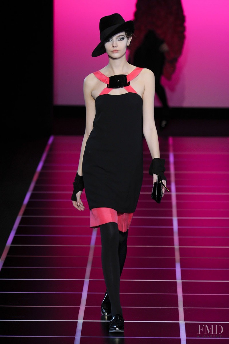 Mina Cvetkovic featured in  the Giorgio Armani fashion show for Autumn/Winter 2012
