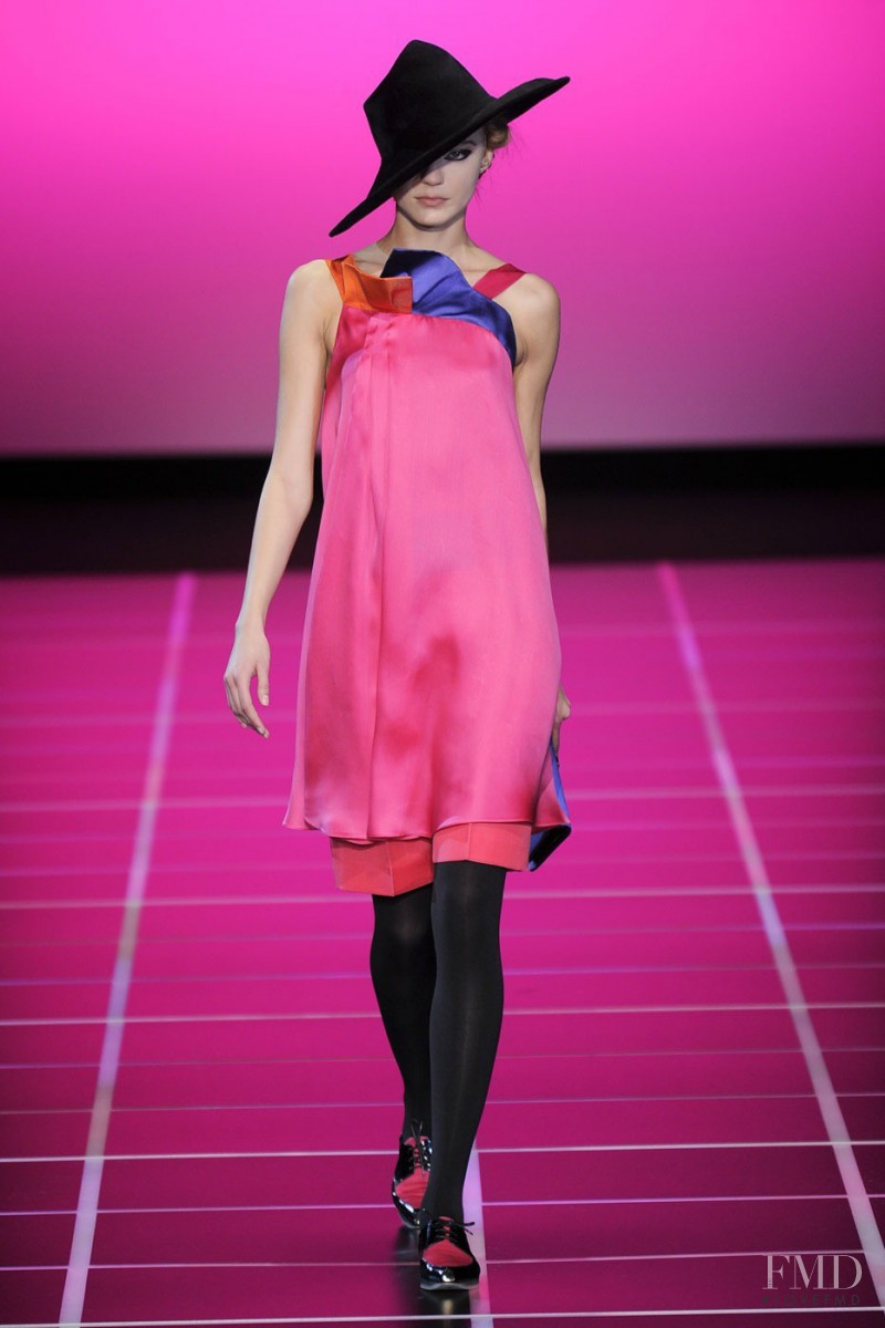 Nataliya Belyakova featured in  the Giorgio Armani fashion show for Autumn/Winter 2012