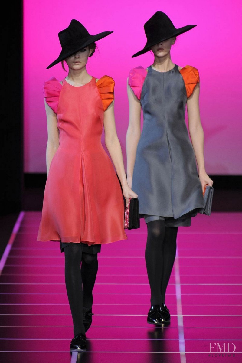 Josephine Skriver featured in  the Giorgio Armani fashion show for Autumn/Winter 2012