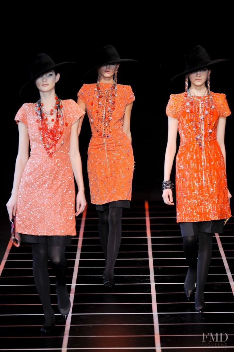 Isabella Melo featured in  the Giorgio Armani fashion show for Autumn/Winter 2012