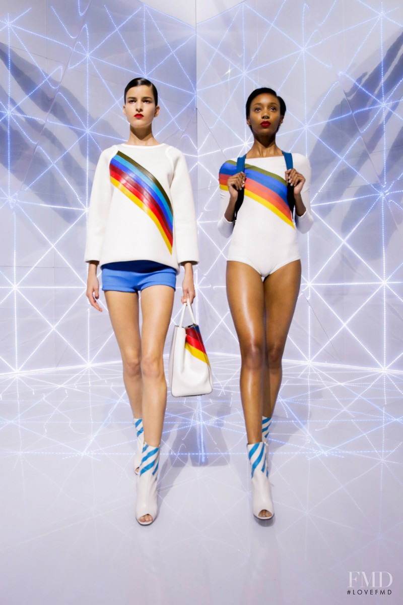 Hannah Shakespeare featured in  the Anya Hindmarch fashion show for Spring/Summer 2016