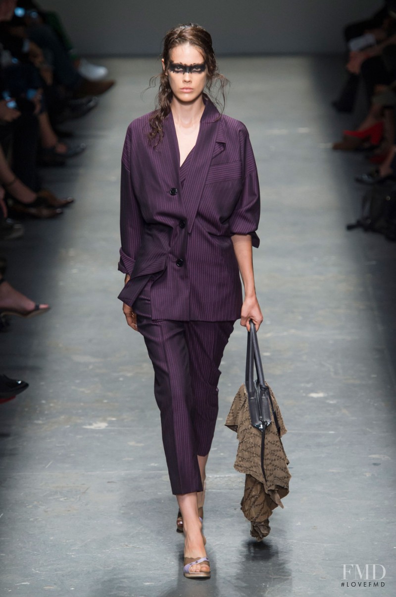 Taja Feistner featured in  the Vivienne Westwood Red Label fashion show for Spring/Summer 2016