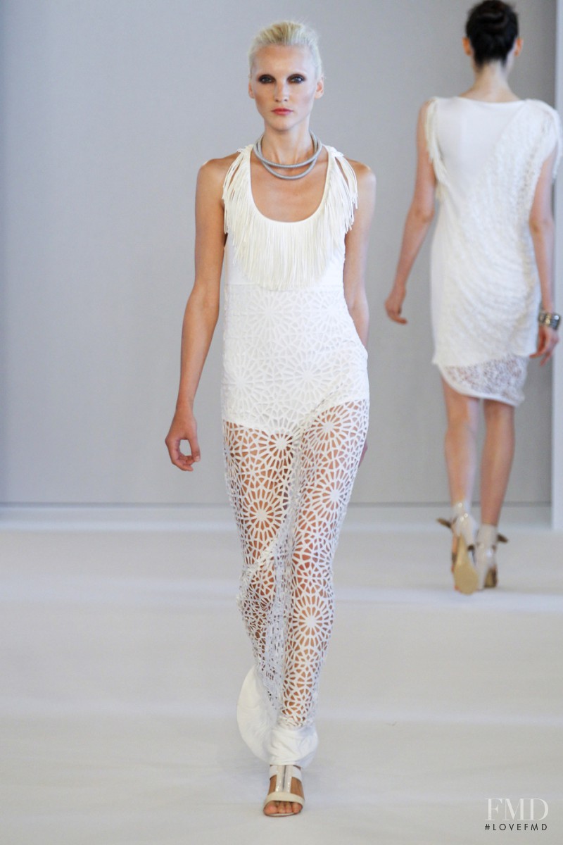 Nastia Shershen featured in  the Paola Frani fashion show for Spring/Summer 2011