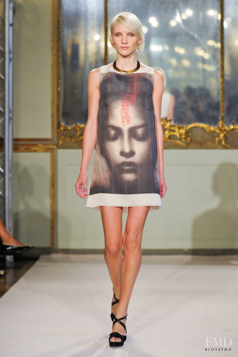 Nastia Shershen featured in  the Les Copains fashion show for Spring/Summer 2012