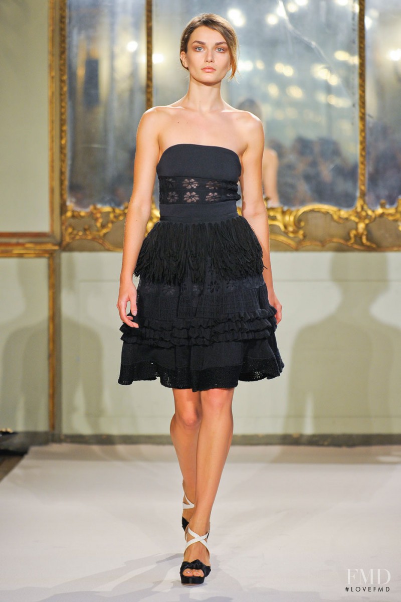 Andreea Diaconu featured in  the Les Copains fashion show for Spring/Summer 2012