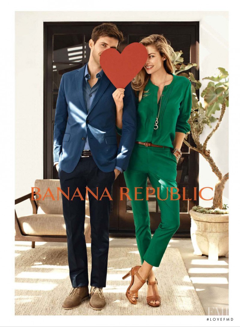Jessica Hart featured in  the Banana Republic advertisement for Spring/Summer 2013