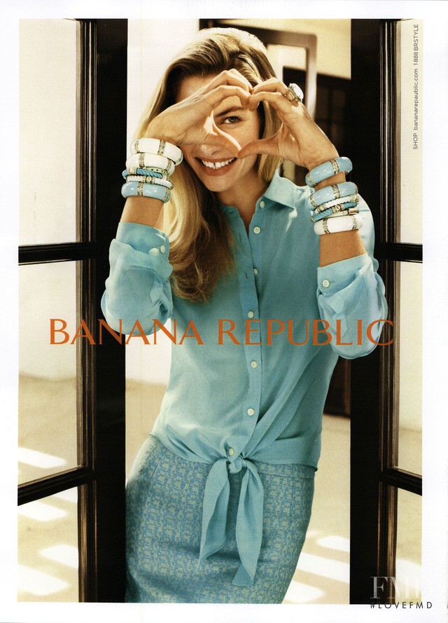 Jessica Hart featured in  the Banana Republic advertisement for Spring/Summer 2013