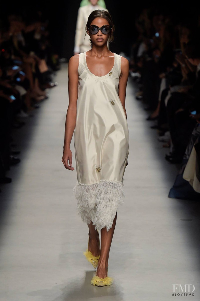 Aya Jones featured in  the Rochas fashion show for Spring/Summer 2016