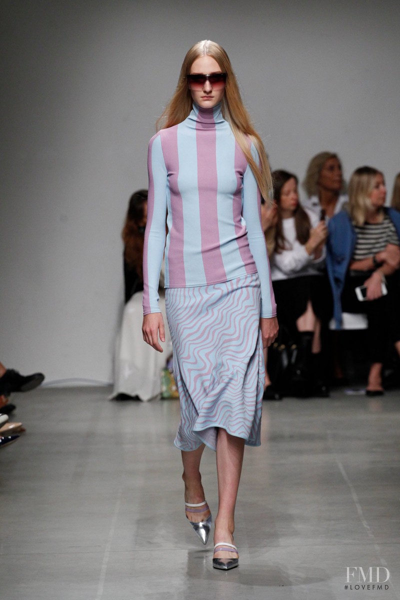 Charlotte Lindvig featured in  the Iceberg fashion show for Spring/Summer 2016