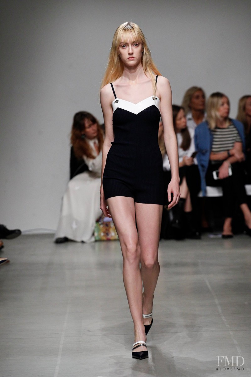 Frances Coombe featured in  the Iceberg fashion show for Spring/Summer 2016