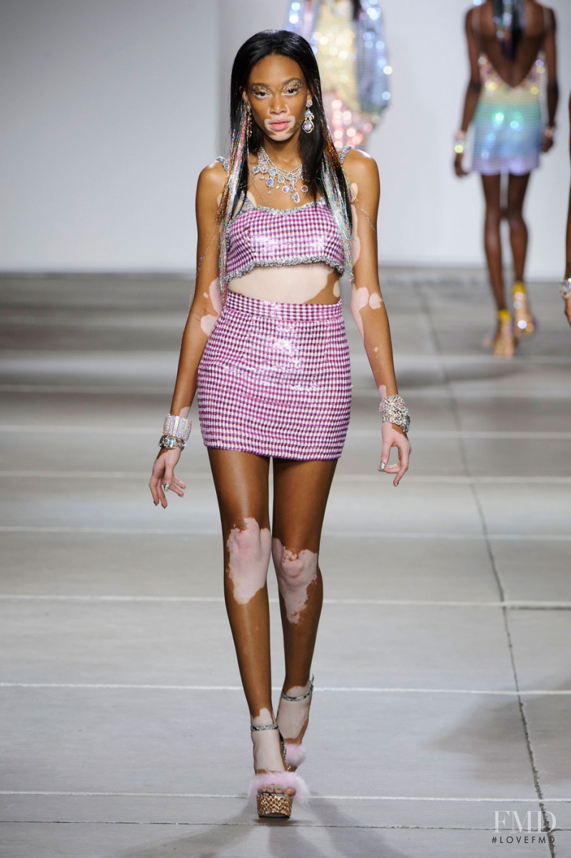 Winnie Chantelle Harlow featured in  the Ashish fashion show for Spring/Summer 2017