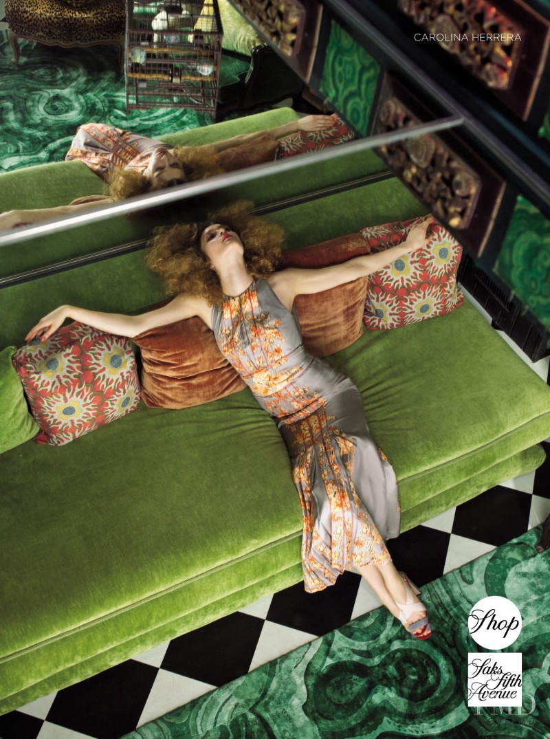 Zenia Sevastyanova featured in  the Saks Fifth Avenue advertisement for Spring/Summer 2013