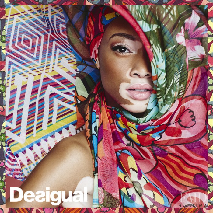 Winnie Chantelle Harlow featured in  the Desigual advertisement for Spring/Summer 2015