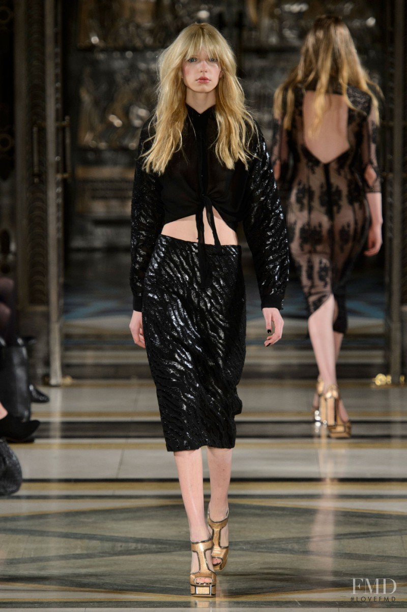 Barbora Bruskova featured in  the Felder Felder fashion show for Autumn/Winter 2015