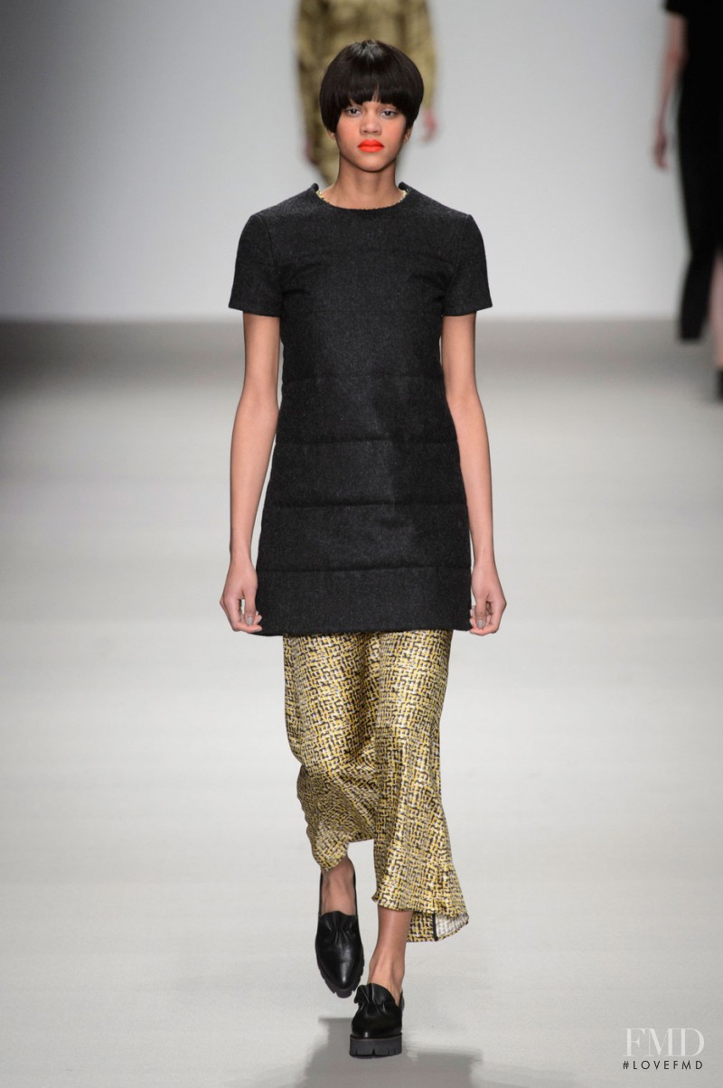 Melanie Engel featured in  the J JS Lee fashion show for Autumn/Winter 2015