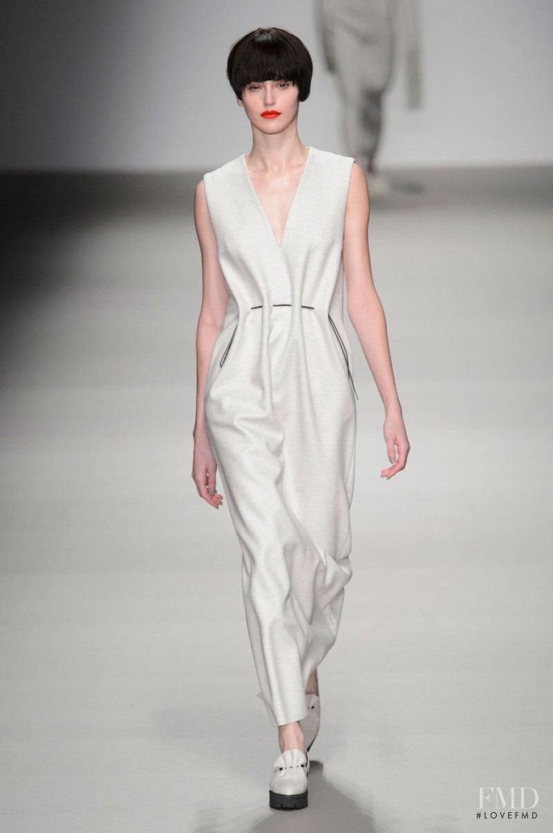 Iuliia Danko featured in  the J JS Lee fashion show for Autumn/Winter 2015