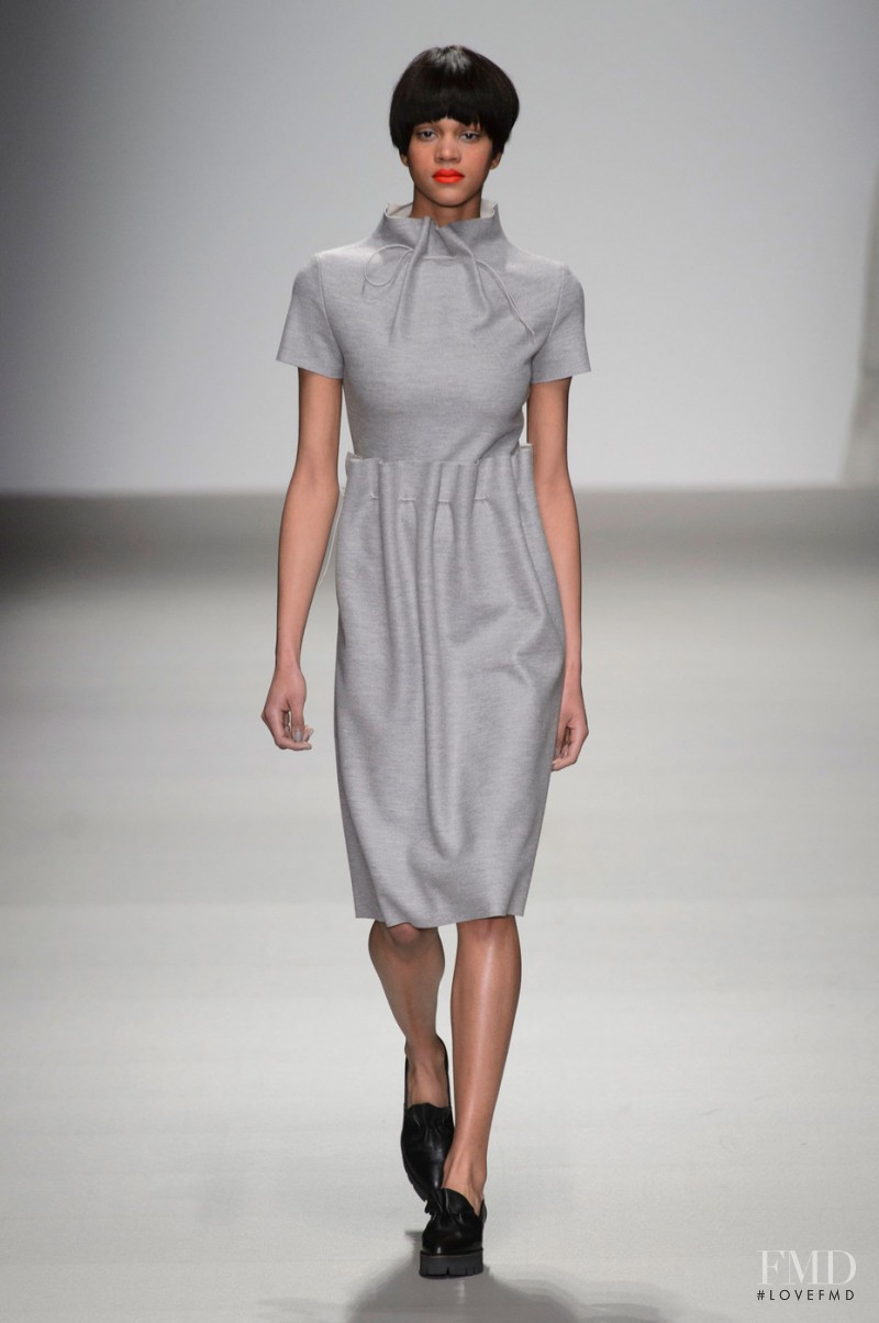 Melanie Engel featured in  the J JS Lee fashion show for Autumn/Winter 2015