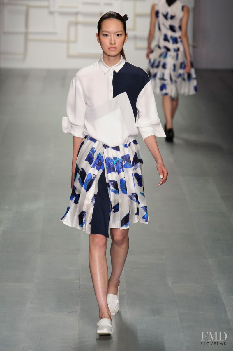 Pong Lee featured in  the J JS Lee fashion show for Spring/Summer 2015