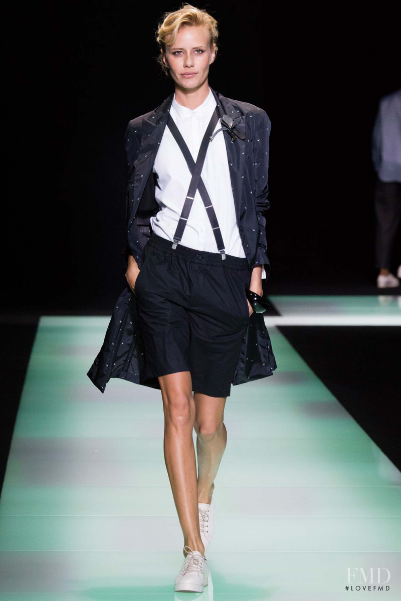 Phenelope Wulff featured in  the Emporio Armani fashion show for Spring/Summer 2016