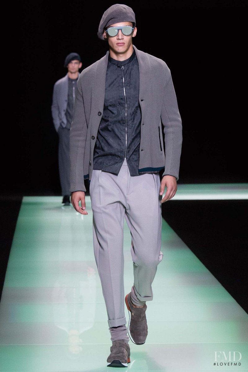 Alessio Pozzi featured in  the Emporio Armani fashion show for Spring/Summer 2016