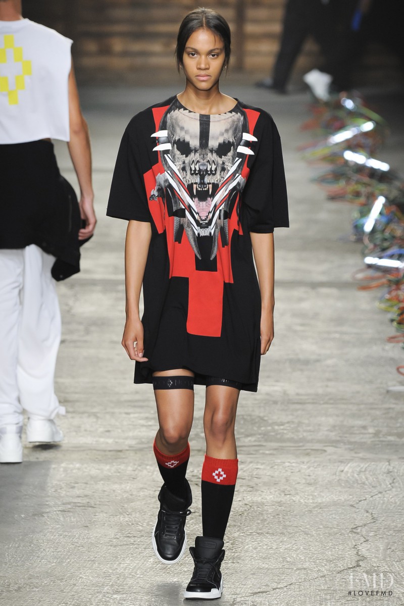 Melanie Engel featured in  the Marcelo Burlon County of Milan fashion show for Spring/Summer 2016